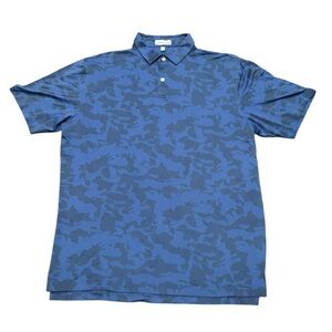 Peter Millar Blue Camo Golf Polo Shirt – Size L